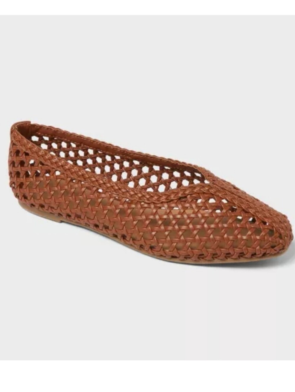 Universal Thread Gia Flats with Memory Foam Insole - Cognac 6 Size 6